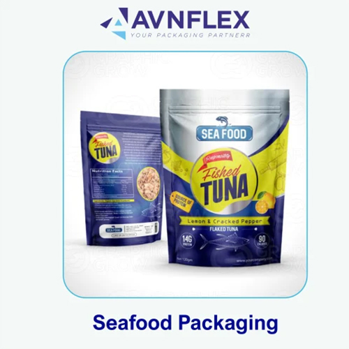 Sea Food Packaging Pouch - Color: Multi Color