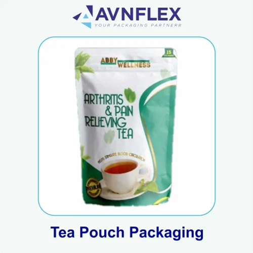 Printed Laminated Tea Packaging Pouch - Color: Multi Color