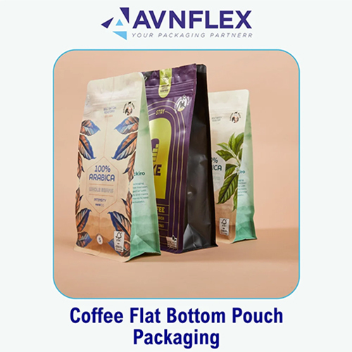 Printed Laminated Coffee Beans Packaging Pouch - Color: Multi Color