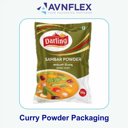 Customized Curry Powder Packaging Pouch - Color: Multi Color