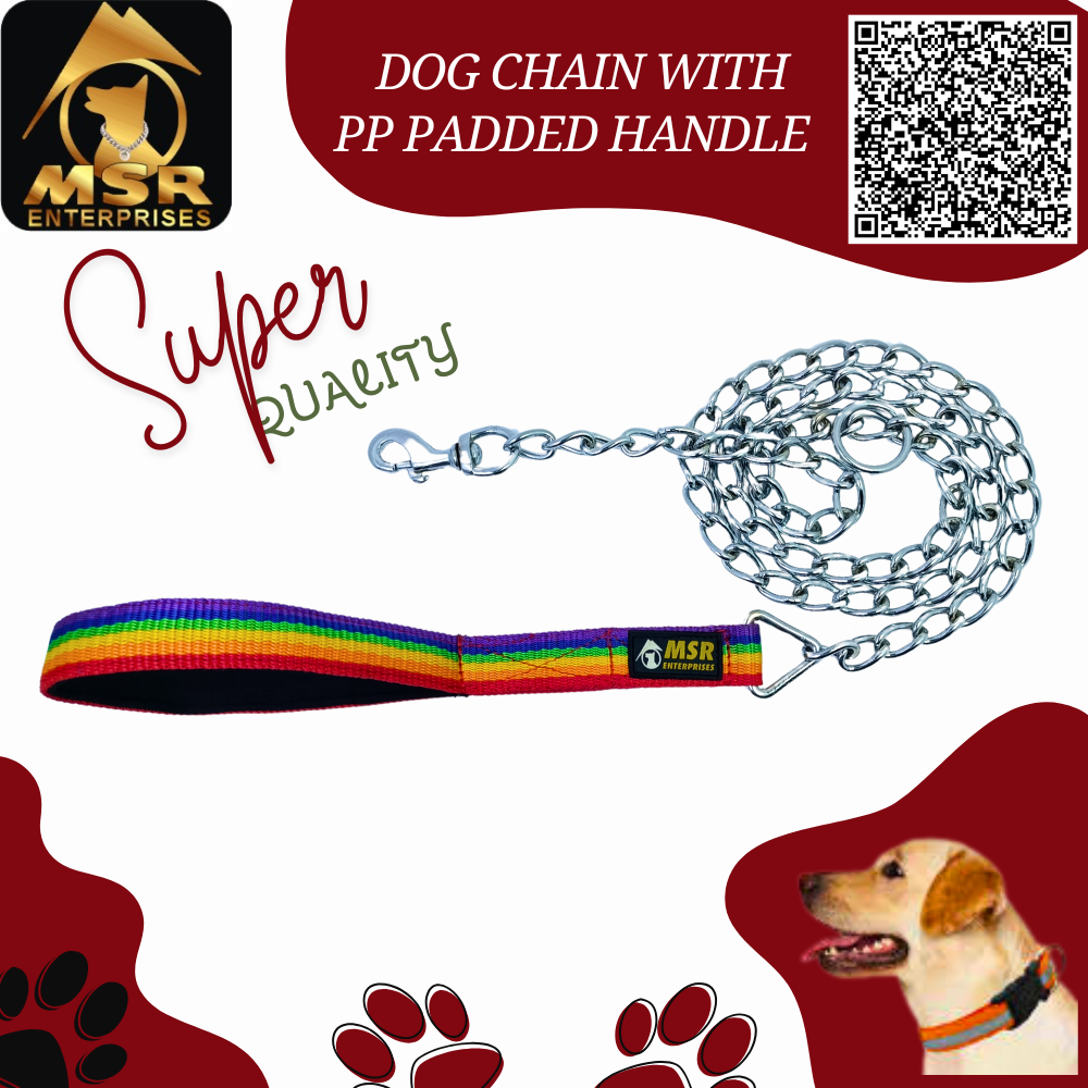 DOG CHAIN WITH PP PADDED HANDLE