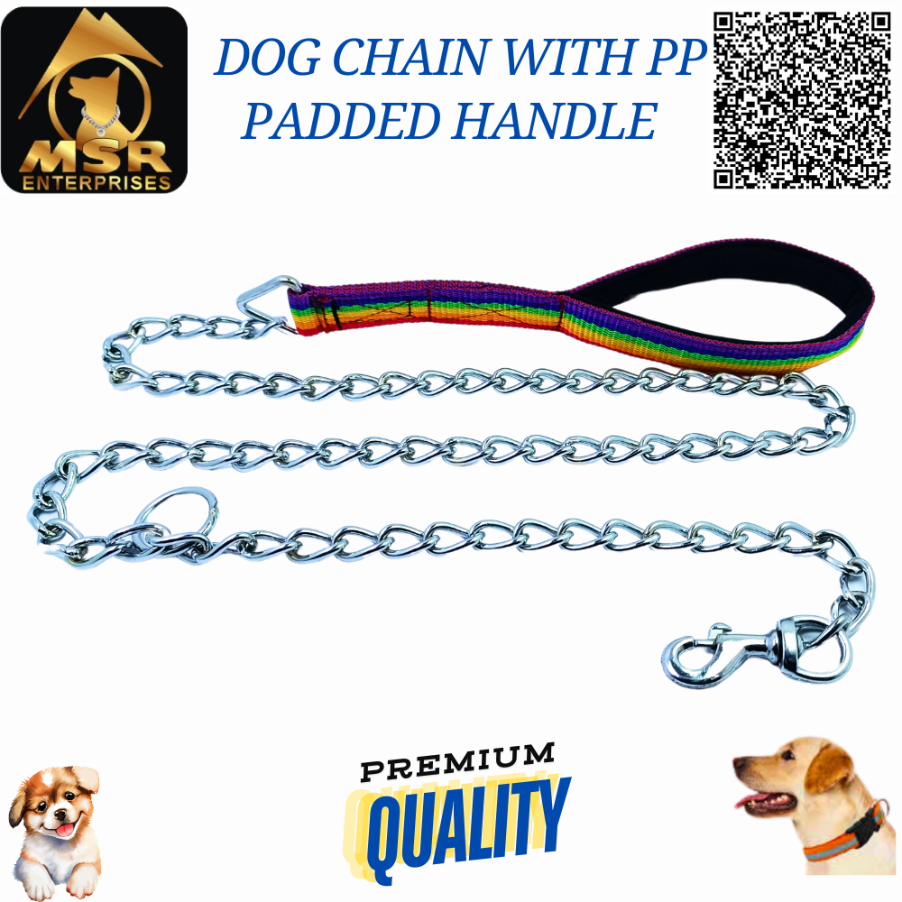 DOG CHAIN WITH PP PADDED HANDLE