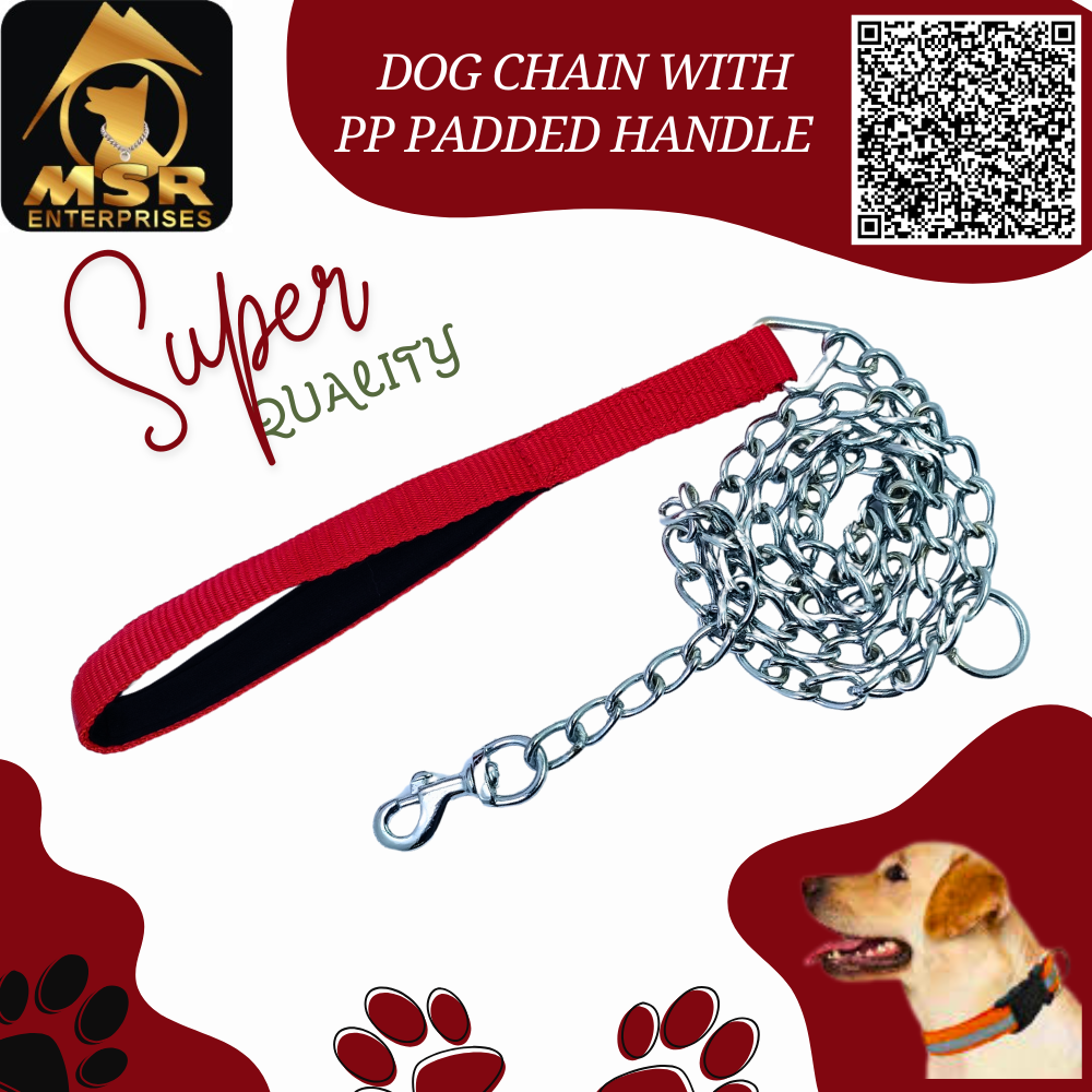 DOG CHAIN WITH PP PADDED HANDLE