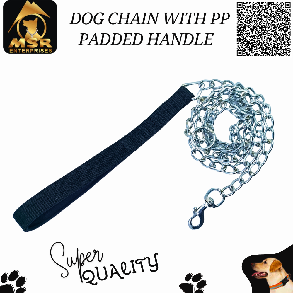 DOG CHAIN WITH PP PADDED HANDLE