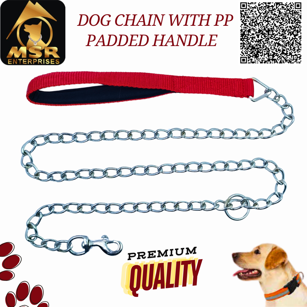 DOG CHAIN WITH PP PADDED HANDLE