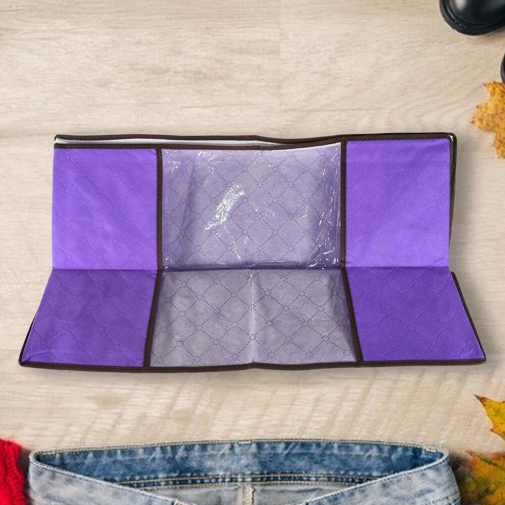 Clothing storage bag with zippers