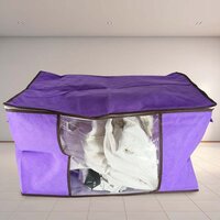 Clothing storage bag with zippers