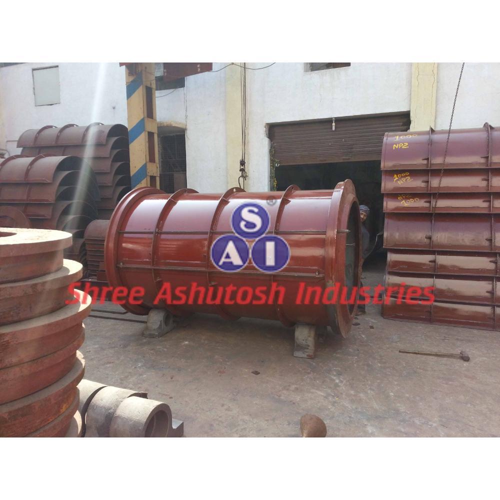 Np3 Male-Female Joint Concrete Pipe Making Mould - Color: Red