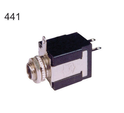 6.35MM 2 PIN MIC SOCKET METAL,