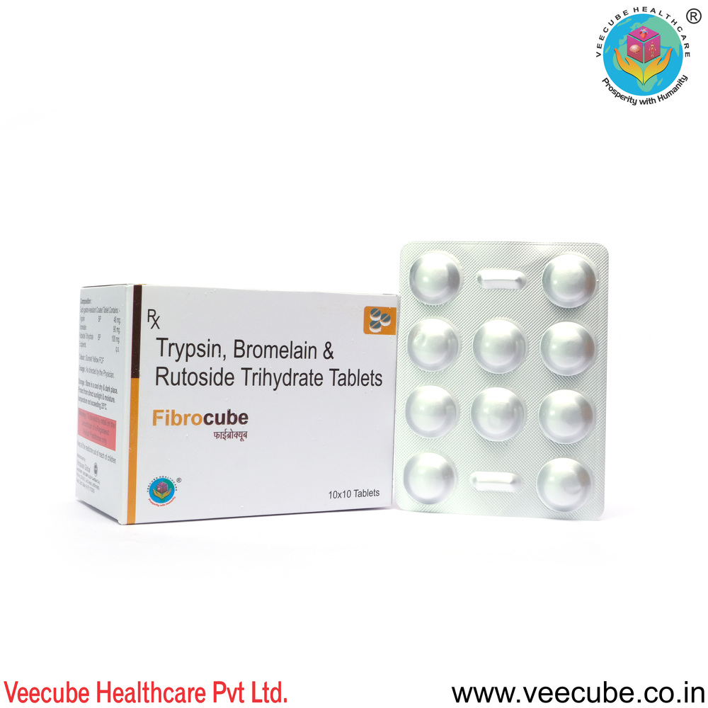 Trypsin 48mg Bromelain 90mg Rutoside Trihydrate 100mg