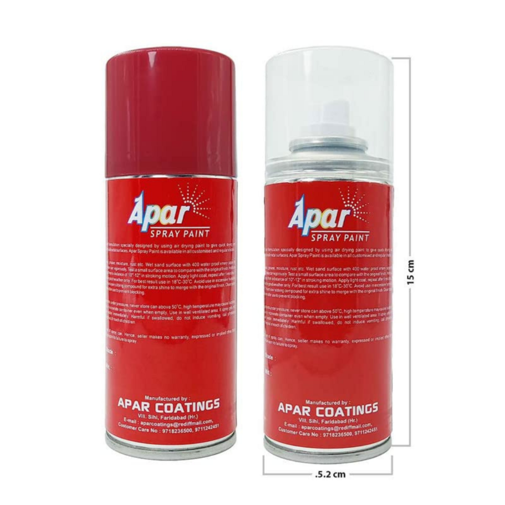 APAR  Spray Paint Sangria Red (RC Colour Name) + GC Compatible for MarutiDzire,Ciaz-225 ml (Pack of 2-Pcs)