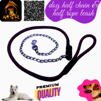 Dog Half chain with Half Rope Lead