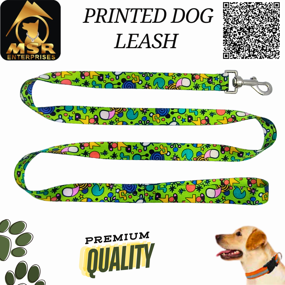 Single Printed & Double Printed Dog Single Layer Leash