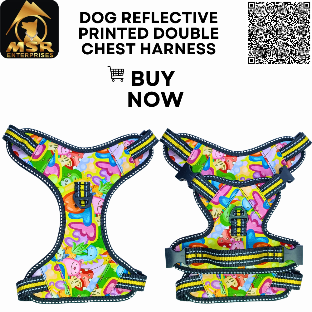 Dog Reflective Double Chest Harness