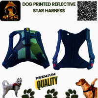 Dog Reflective Star Harness