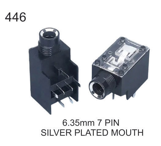 6.35 MM 7 PIN SILVER  SOCKET MOUTH