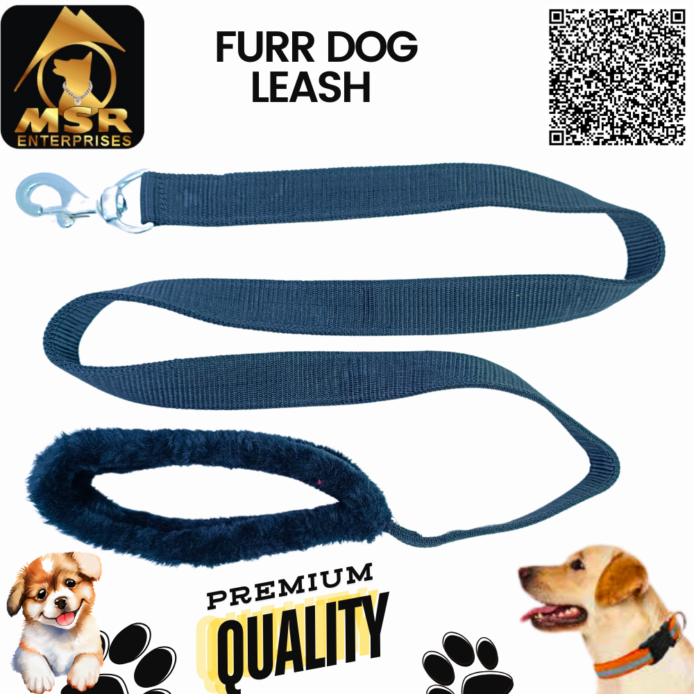Dog Furr Leash Double Layer (Pp/nylon) - Multi-color, All Sizes For Dog Breeds, High Quality Material | Enhanced Safety Features
