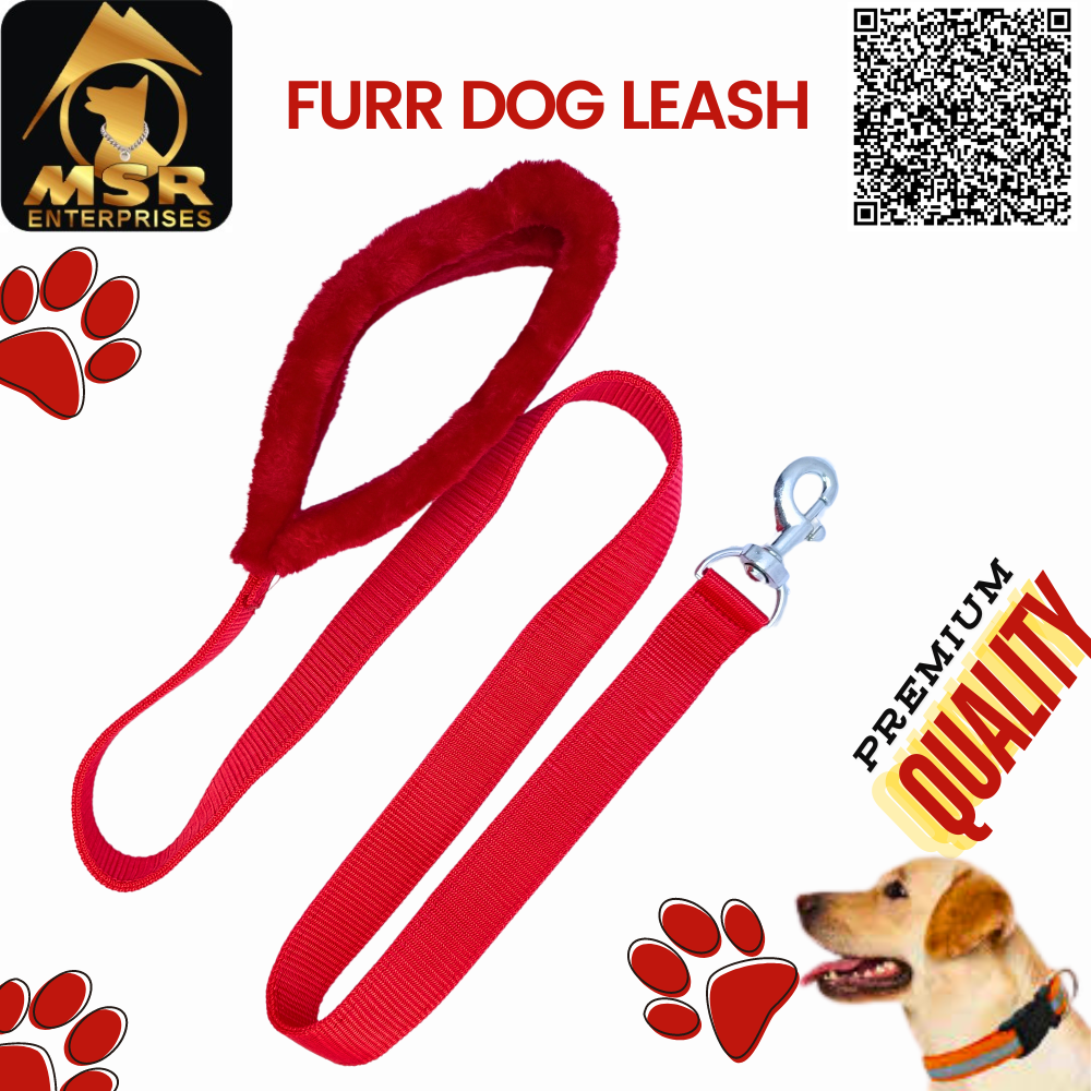 DOG FURR LEASH DOUBLE LAYER ( PP/ NYLON)