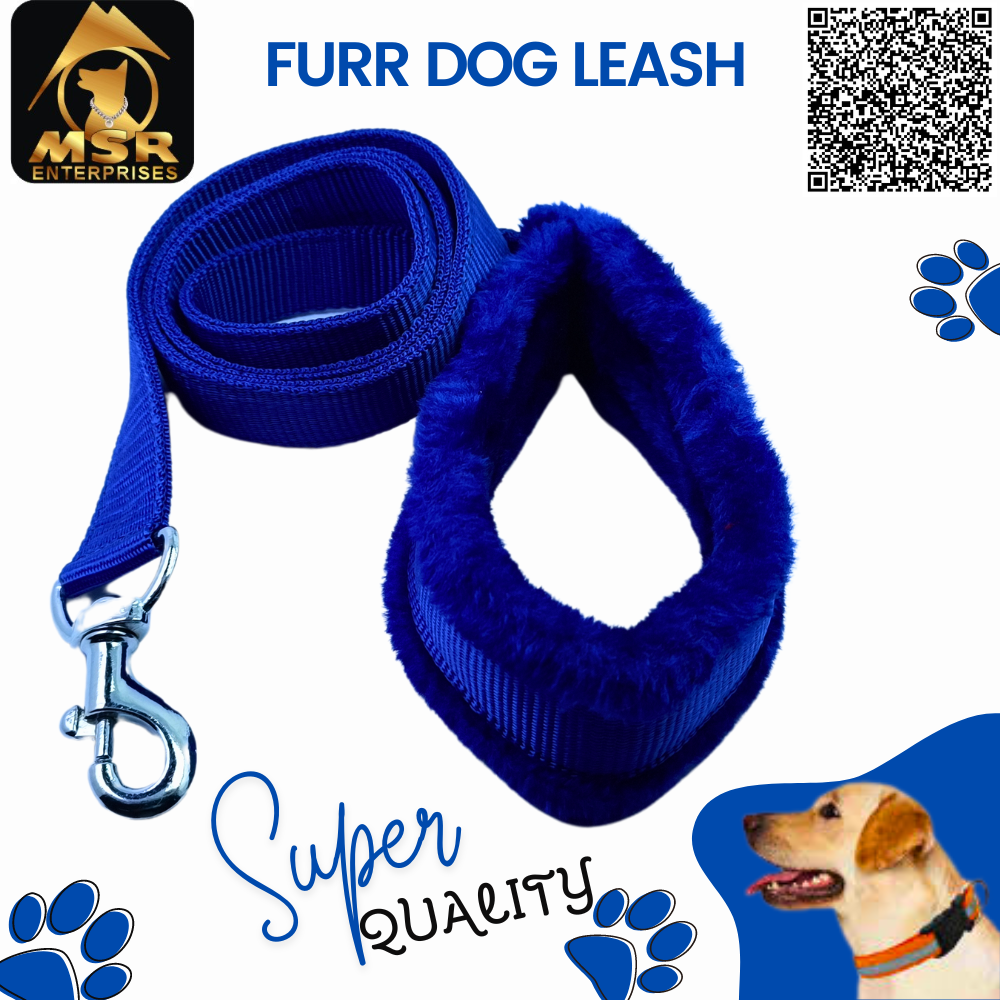 Dog Furr Leash Double Layer (Pp/nylon) - Multi-color, All Sizes For Dog Breeds, High Quality Material | Enhanced Safety Features