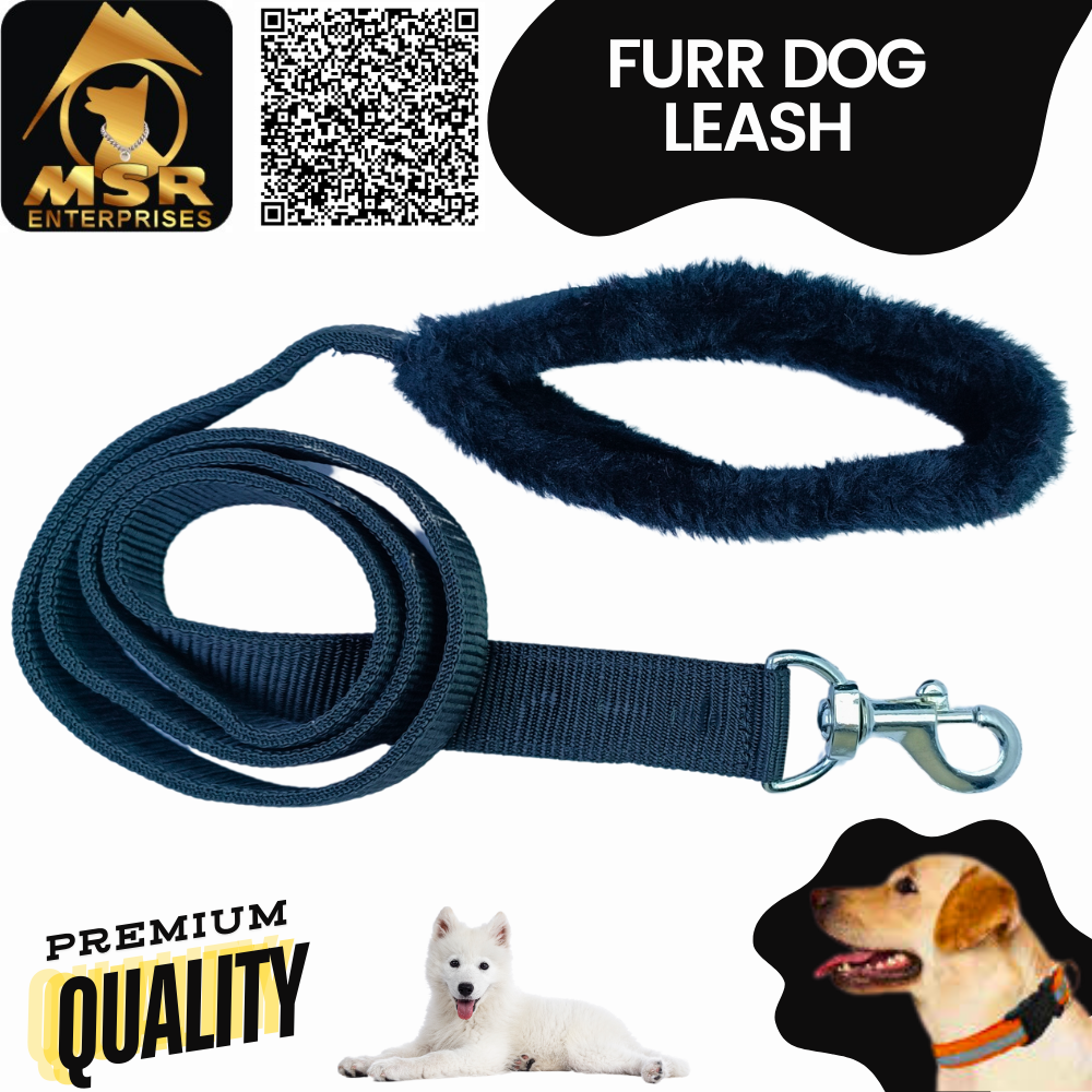 Dog Furr Leash Double Layer (Pp/nylon) - Multi-color, All Sizes For Dog Breeds, High Quality Material | Enhanced Safety Features