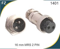 Male Female Panel Mount Aviation Connector - Copper, 2-pin Standard Size, Round Shape, Lite Weight, 100 Pack | Watertight Connection, Durable Design, Ideal For Harsh Environments