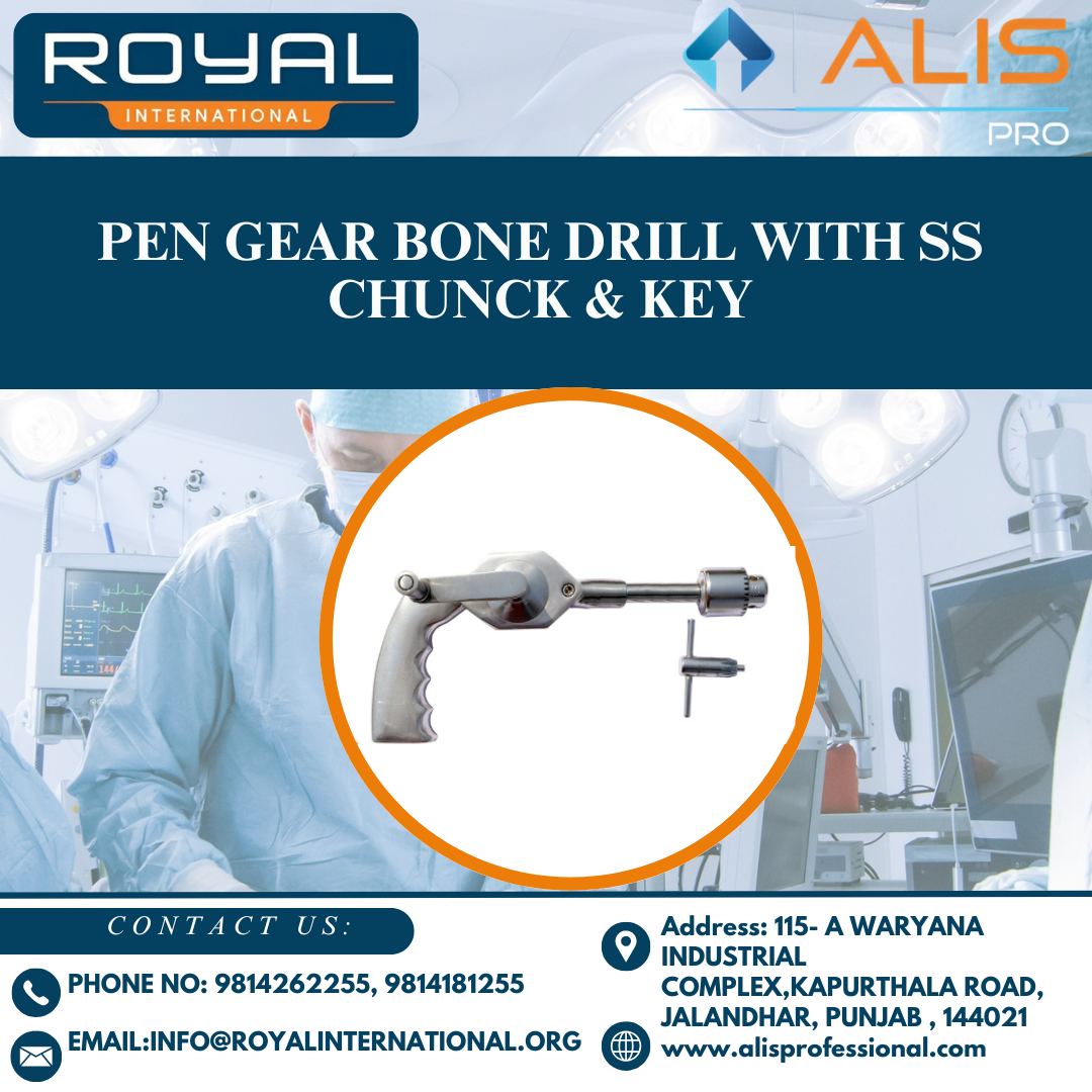 Pen Gear Bone Drill with SS Chunck & Key