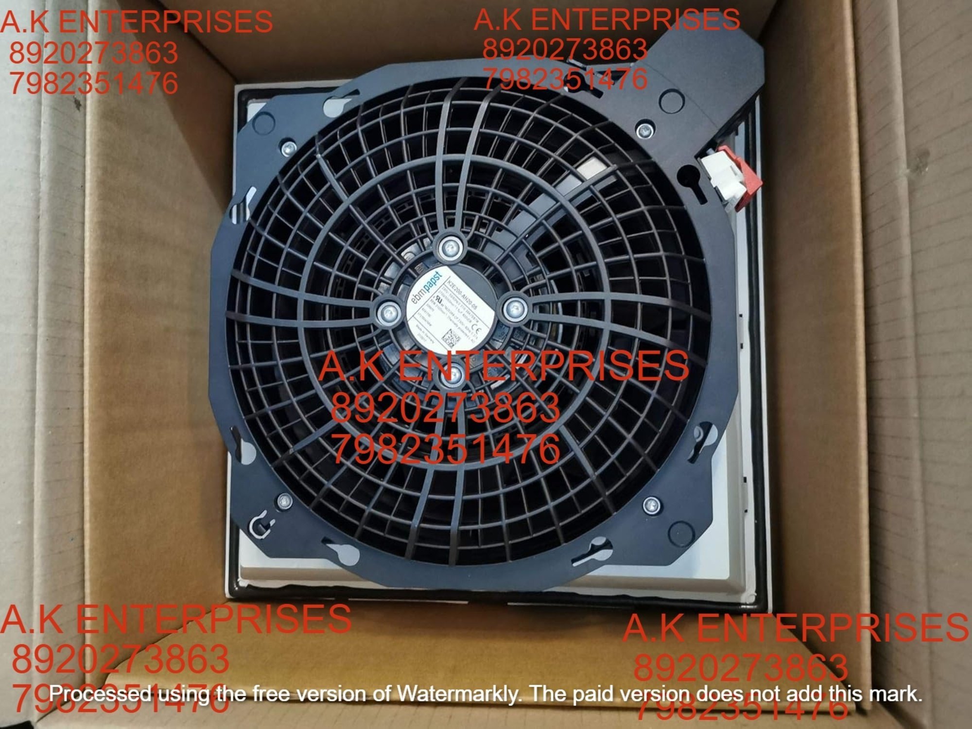 K2e200-ah20-05 230v 50/60hz 0.37a/0.39a 70/87w 2700/3050min Cabinet Fan