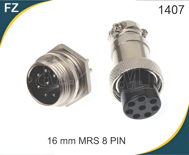 GX-16 8 PIN MRS CONNECTOR MALE FEMALE