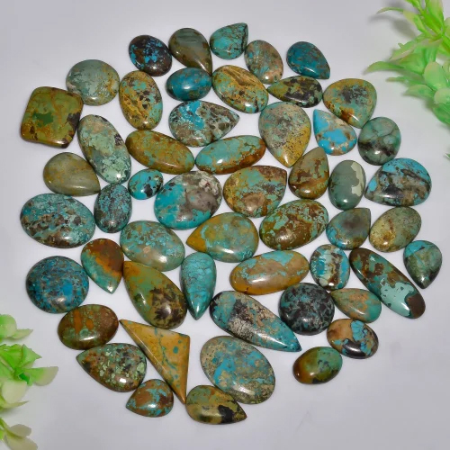 Tibetan Turquoise Stone Cabochon Gemstone - Hardness: Rigid