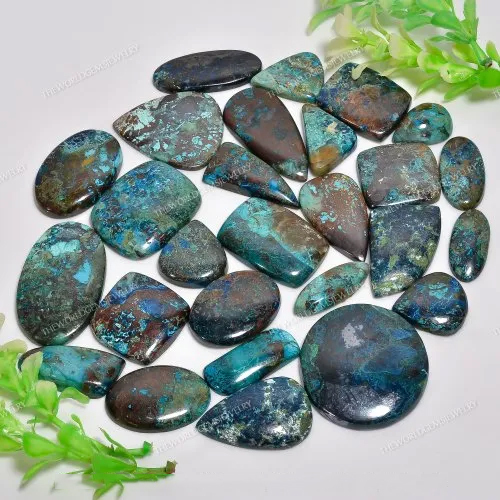 Azurite Cabochon Mix Lot Gemstones