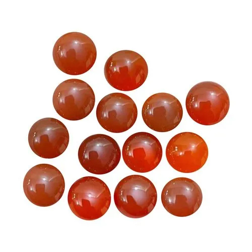 Red Onyx Round Gemstone - Hardness: Rigid