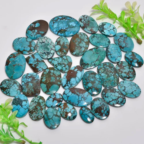 Magnesite & Turquoise Cabochon Gemstones - Hardness: Rigid