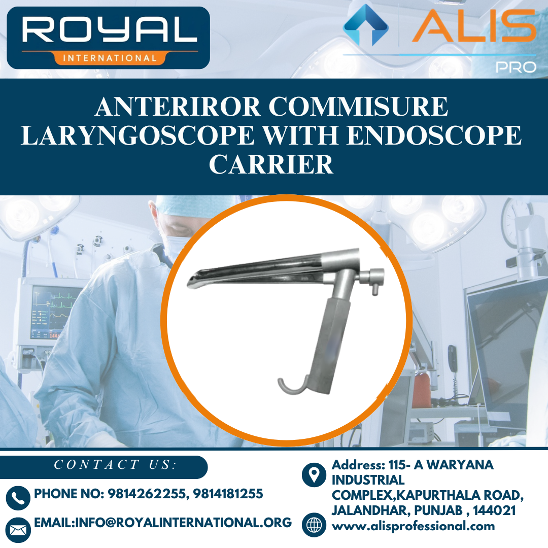 Anteriror Commisure Laryngoscope with Endoscope Carrier