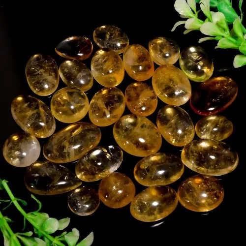 Natural Citrine Cabochon Mix Size Gemstone - Hardness: Rigid