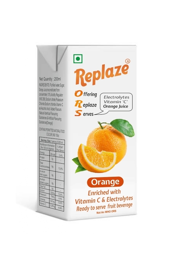 Electrolytes Vitamin C ORANGE JUICE  ORS