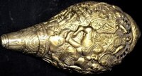 Goddess Durga Hand Carved sculpture Brass Conch