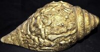 Goddess Durga Hand Carved sculpture Brass Conch