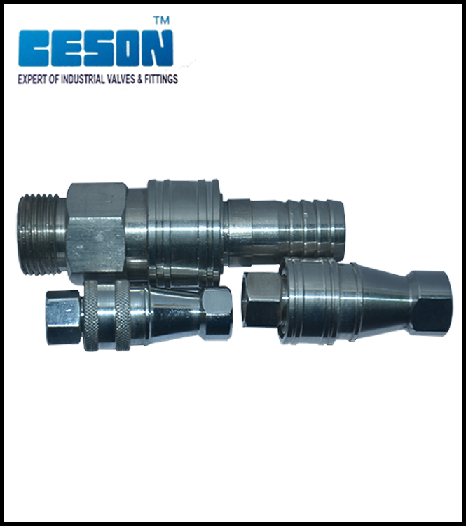 Ss Hydraulic Quick Release Coupling - Color: Silver