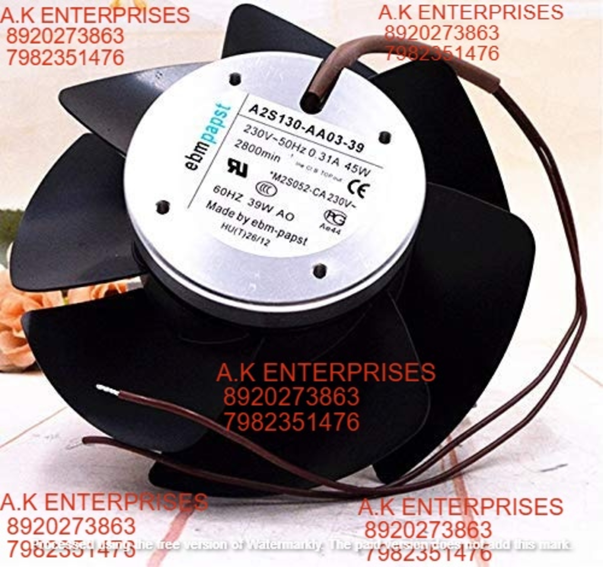 ebmpapst A2S130-AA03-39 230V 45W CNC Cooling Fan