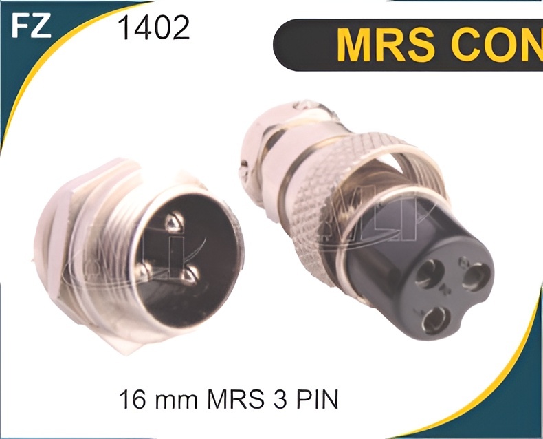MRS CONNECTOR 16 MM 3 PIN