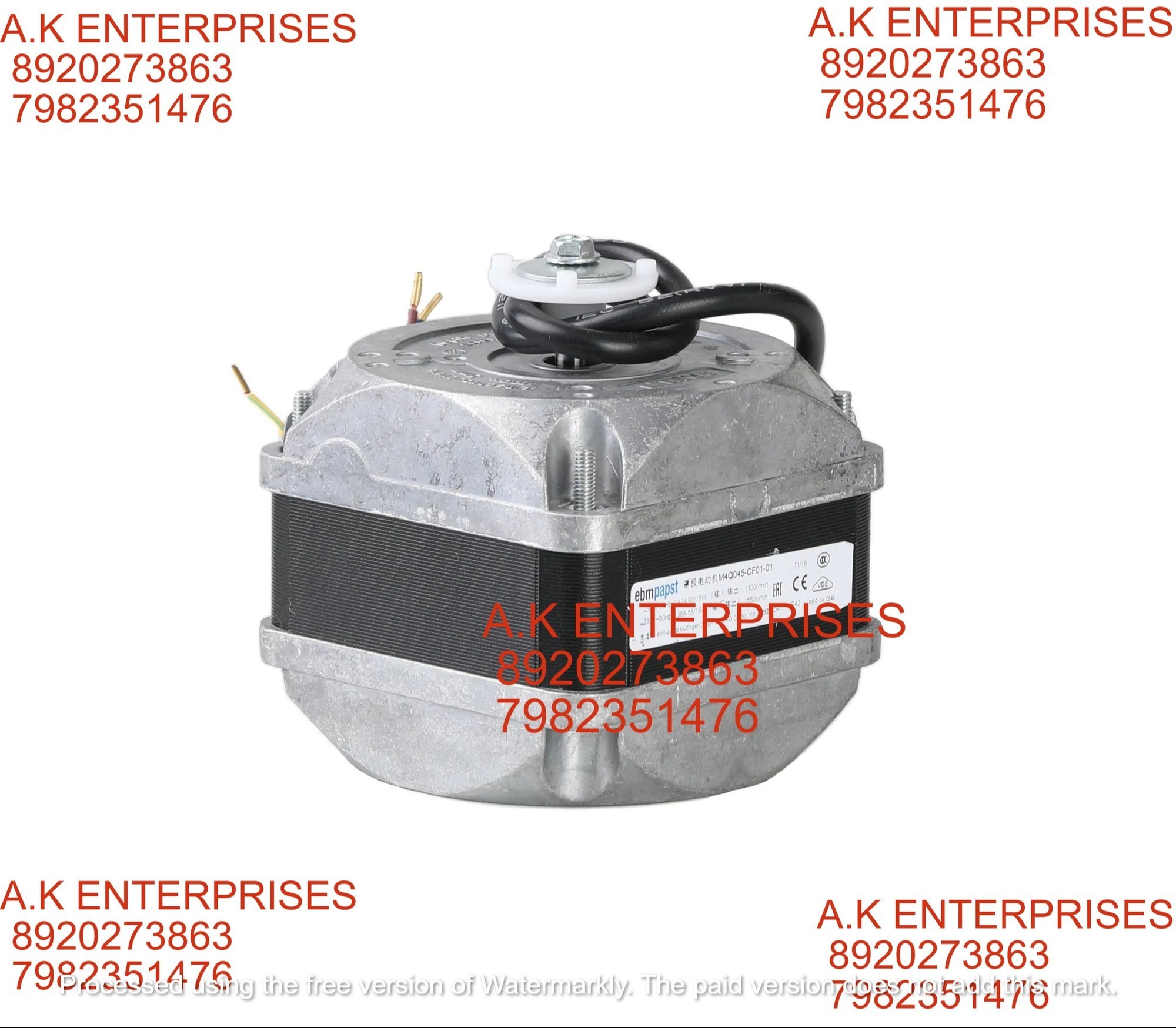 Ebm Papst M4q045-cf01-01 Square Shaded-pole Motor Ebm-papst Type:m4q045cf0101 230v Ebm Fan
