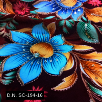 Premium Maroon Chinon Fabric with Sequins  Perfect for Bridal Wear