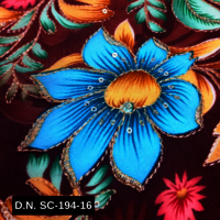 Premium Maroon Chinon Fabric with Sequins  Perfect for Bridal Wear