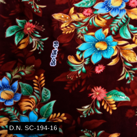 Premium Maroon Chinon Fabric with Sequins  Perfect for Bridal Wear