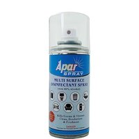 Apar Spray Multi Surface Disinfectant - 200 Ml | 80% Isopropyl Alcohol, Kills Odour, Leaves Fresh Lemon Fragrance, Air Dries Instantly