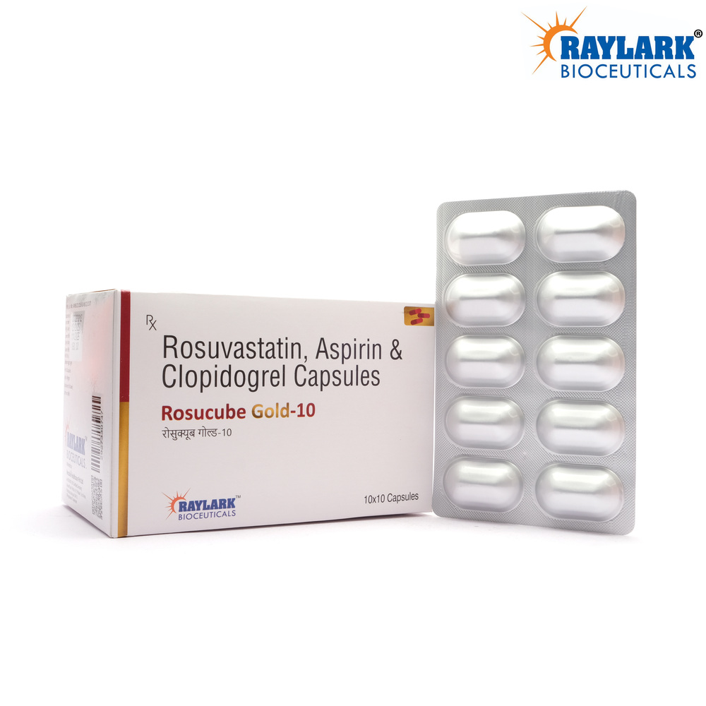 Rosuvastatin 10 mg Asprin 75 mg  Clopidogrel 75mg