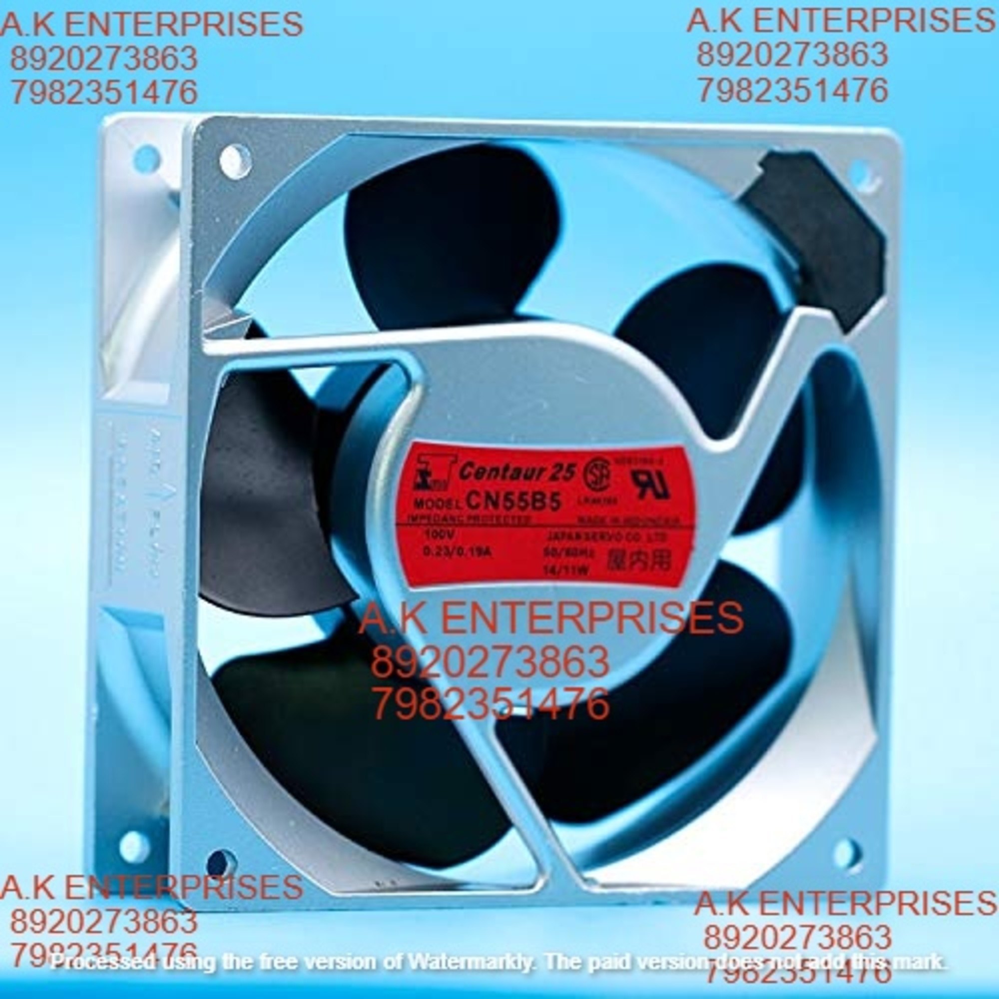 CN55B5 100V 0.19/0.23A 12/14W 2750RPM 120X120X38MM 2-Wire Cooling Fan