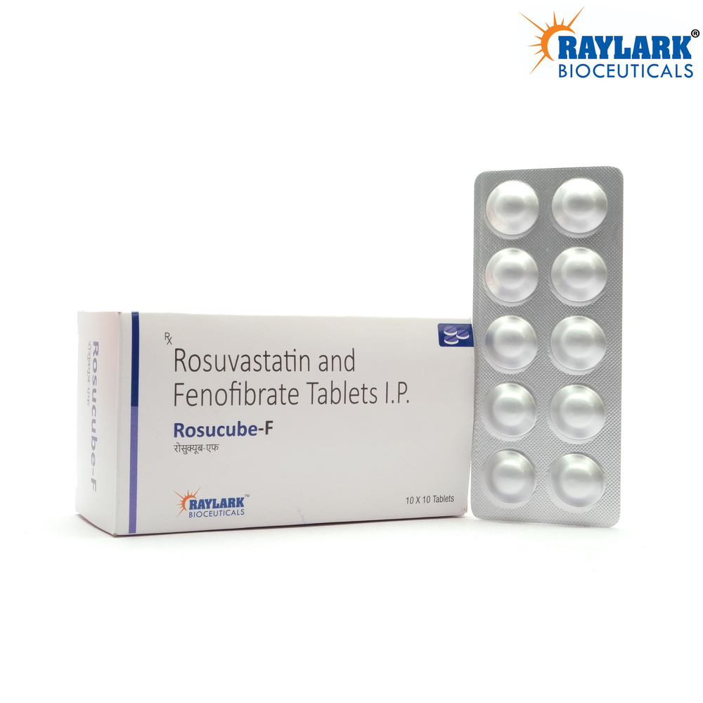 Rosuvastatin Calcium 10mg  Fenofibrate 120mg  Tablet