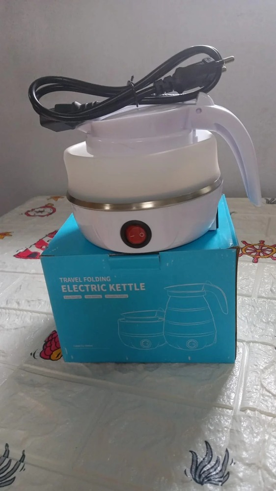 Silicone Foldable Electric Kettle - Color: Multi