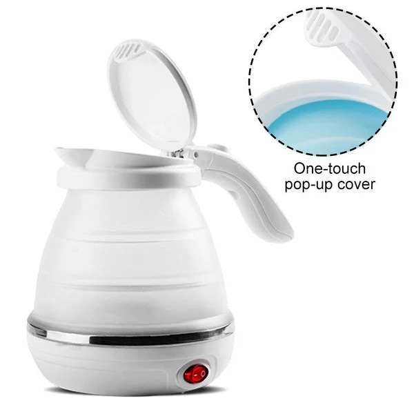 Silicone Foldable Electric Kettle - Color: Multi